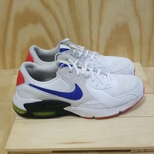 NIKE AIR MAX EXCEE MEN'S SHOES 2019 WHITE BLUE BRIGHT CACTUS SZ- 9 1/2